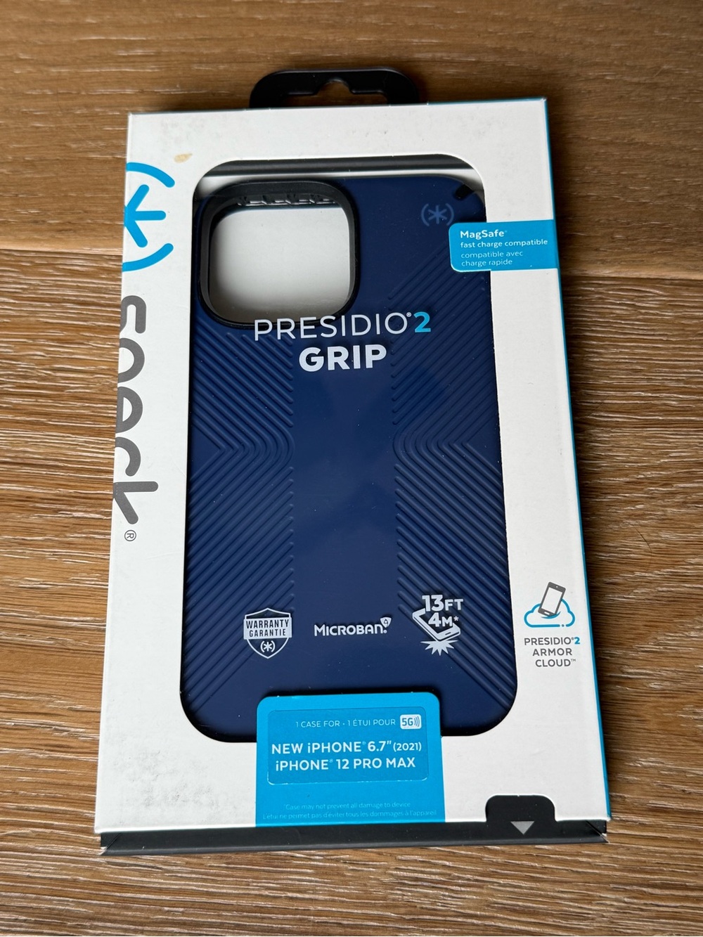 New Speck Presidio2 Grip MagSafe iPhone 12 Pro Max Case 6.7” case Navy Blue